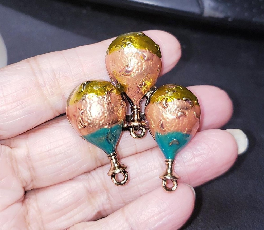 Whimsical Enamel Hot Air Balloon Pin / Brooch (New)!