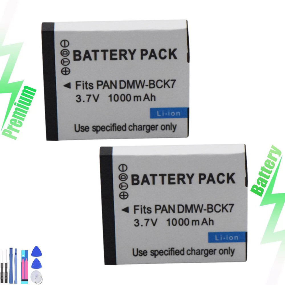 2x Replacement Battery for Panasonic DMW-BCK7E & Panasonic Lumix DMC-S3