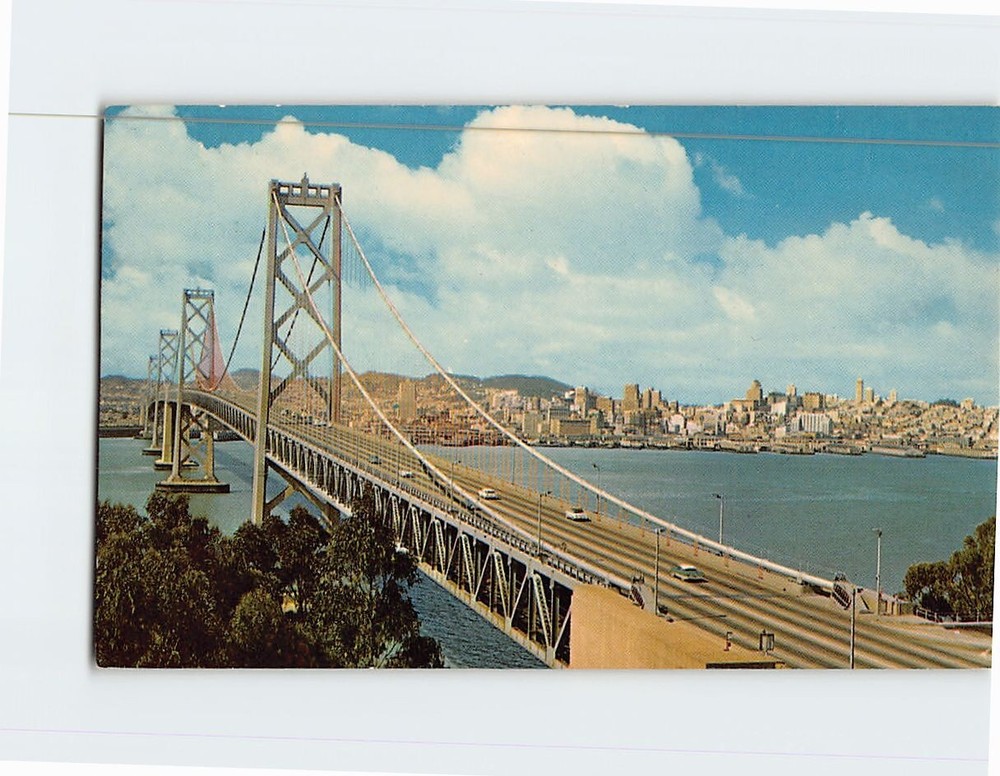Postcard San Francisco-Oakland Bay Bridge California USA