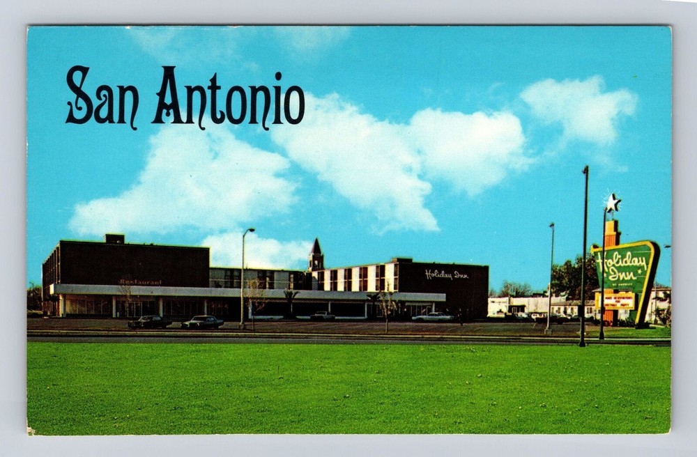 San Antonio TX-Texas, Holiday Inn Downtown Advertising Vintage Souvenir Postcard
