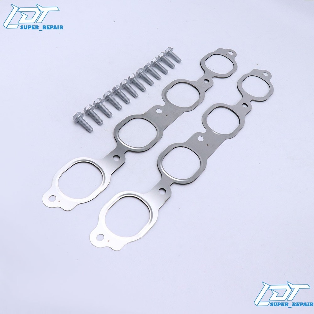 Exhaust Manifold Gasket Pair with Bolts For 2021 2023 2024 GMC Savana 12657093