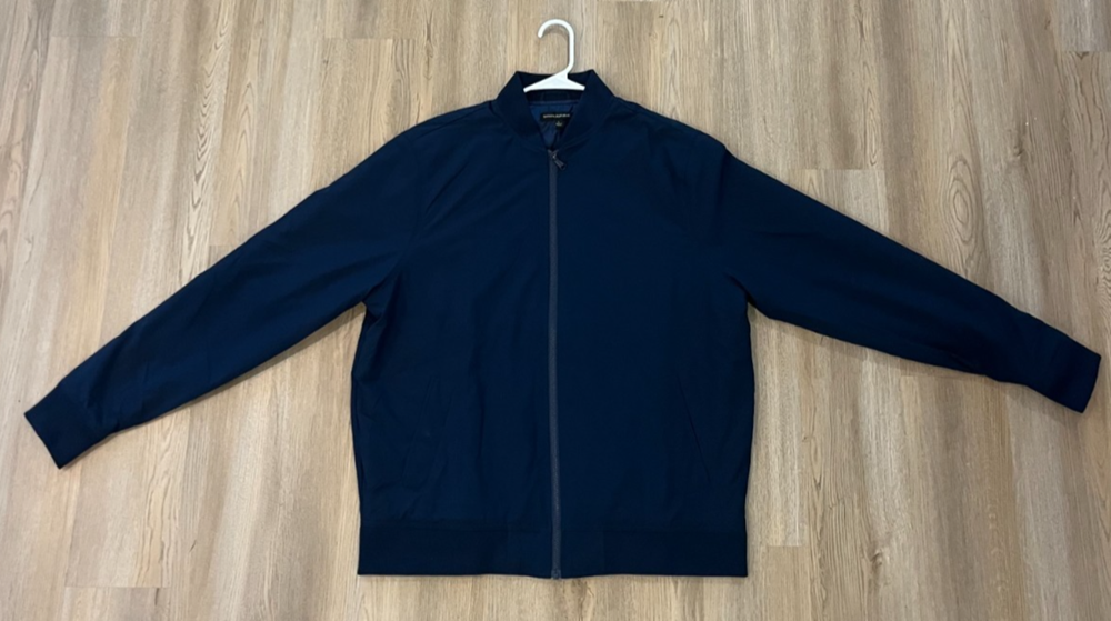 Banana Republic Men's Bomber Jacket Navy Blue Size Large