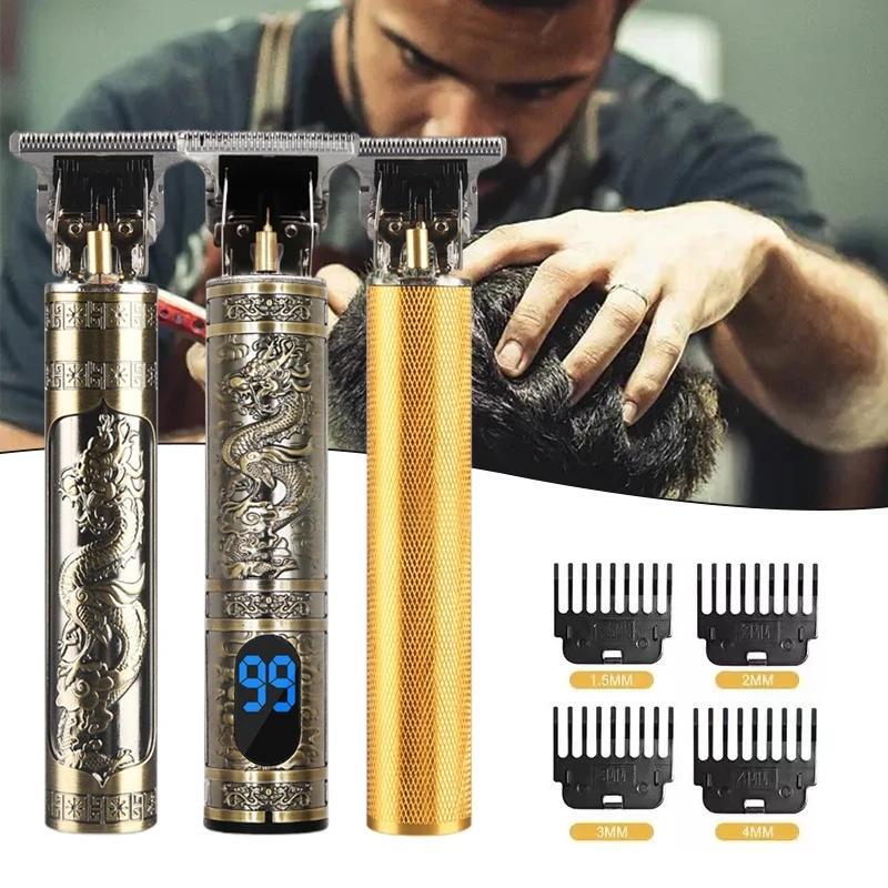 Professional Metal Hair & Bread Trimmer with Digital Display Shaver for Men New