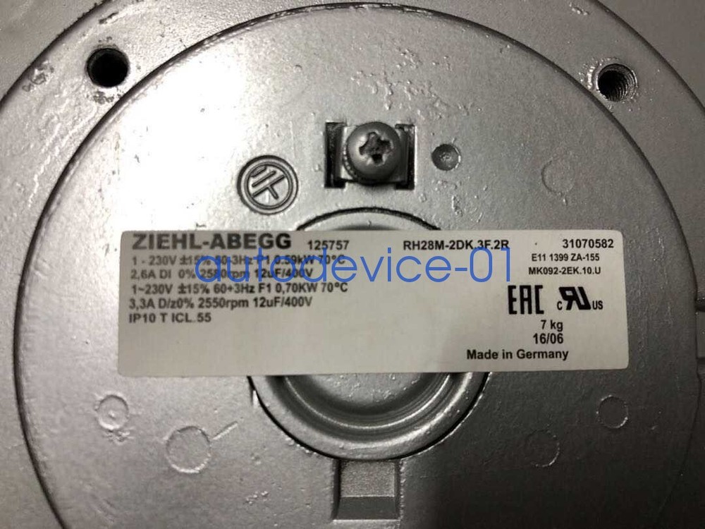1PCS ZIEHL-ABEGG Fan RH28M-2DK.3F.2R AC 230V Axial flow fan DHL/FedEx
