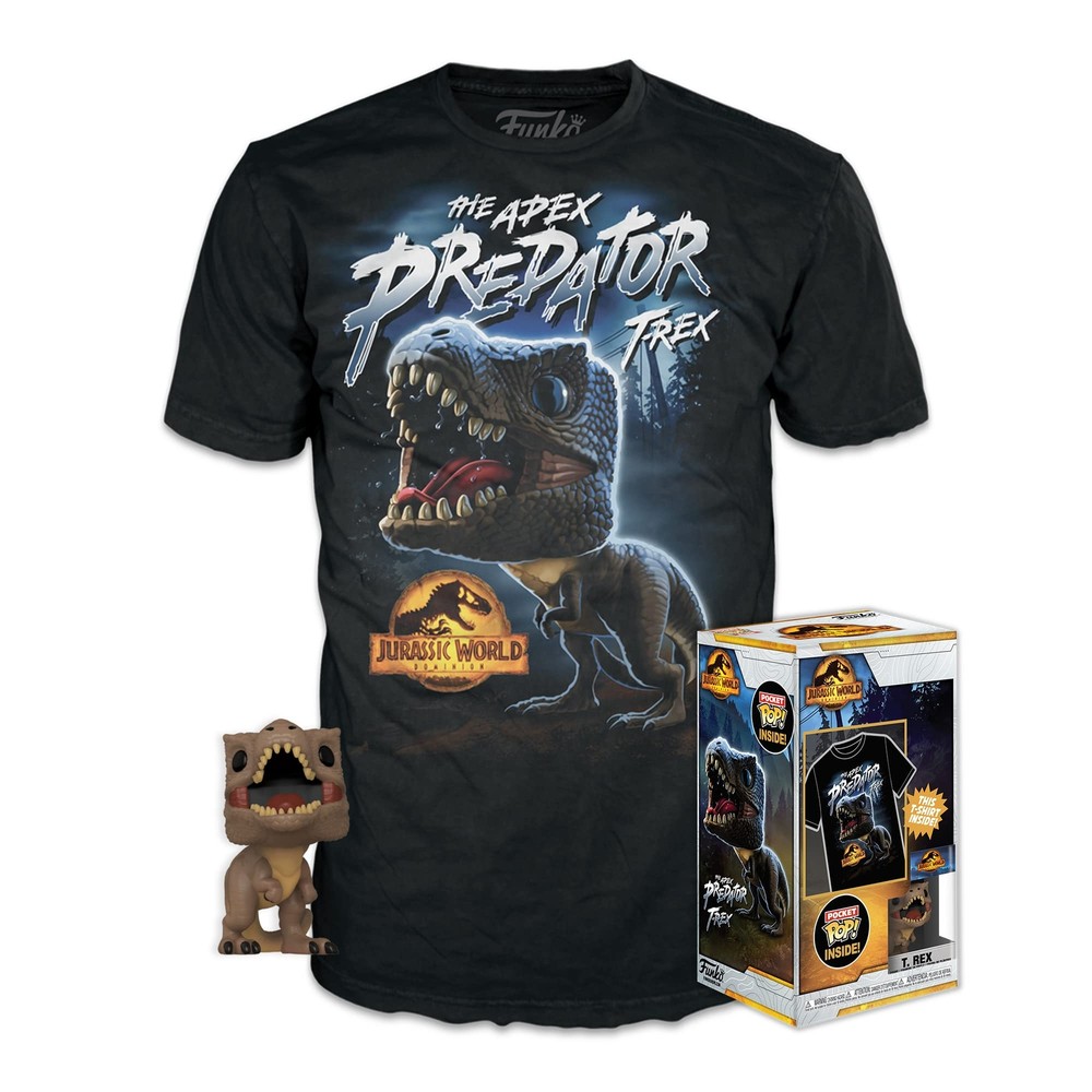 Funko Pocket POP! & Tee: Arcadia - Trex - Medium - Jurassic World - T-Shirt - Cl-image