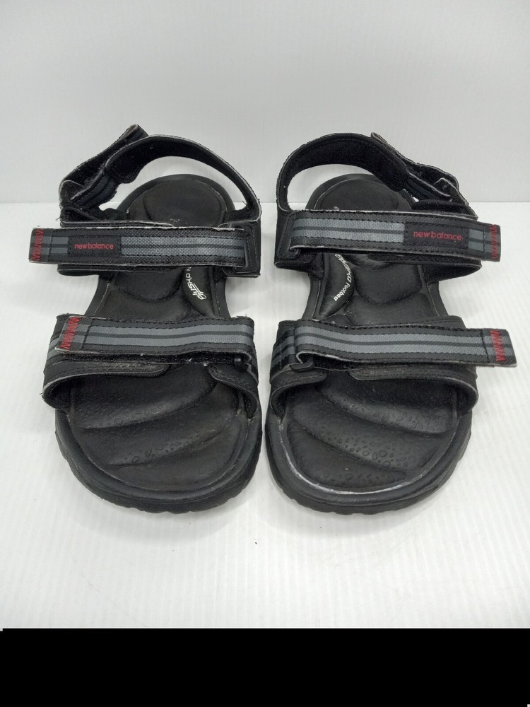 New Balance Mens 12 Plush 2.0 Black Hook & Loop Sport Sandals SD213