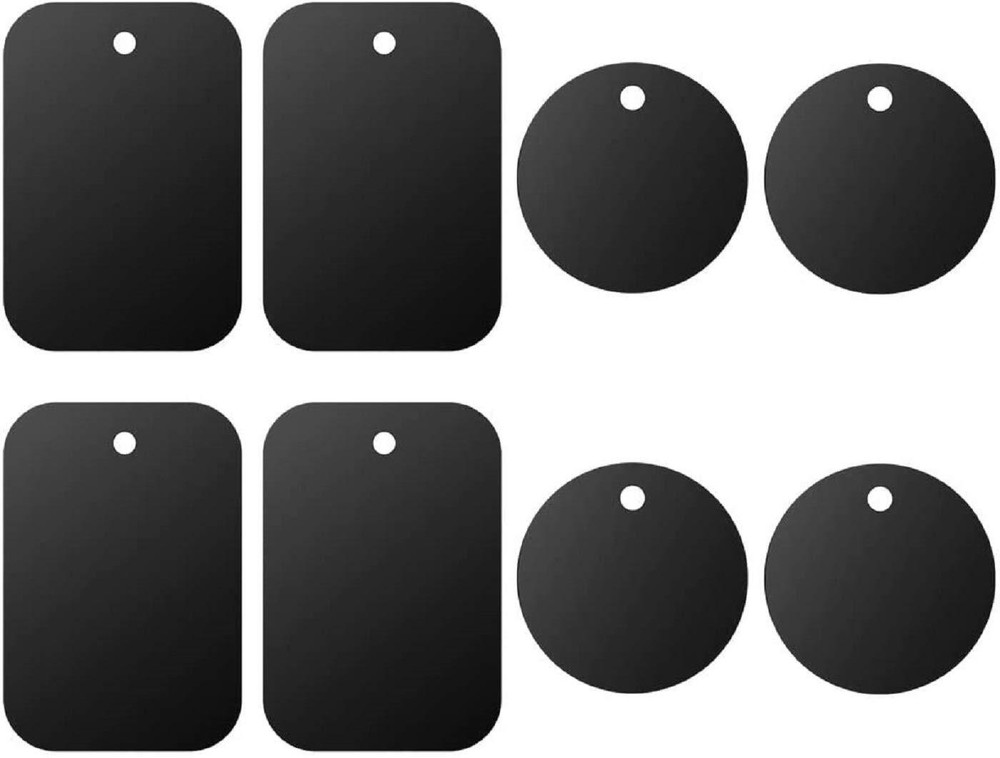 Universal Metal Plate 8 Pack for Magnetic Phone Car Mount Holder Cradle with ...