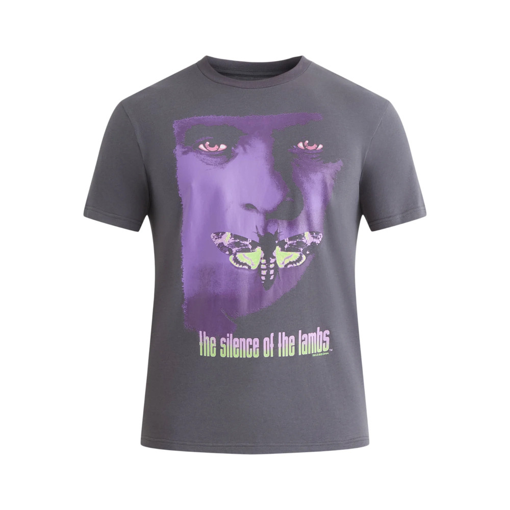 Silence of the Lambs T-Shirt Purple Moth Horror Movie Hannibal Lecter Small
