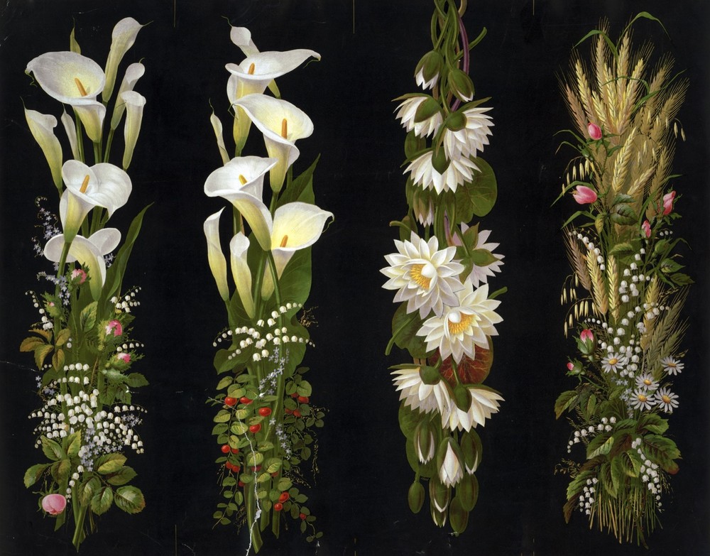 9703.Decoration Poster.Room Wall art.Home decor.Bouquet of Exotic flower adorn