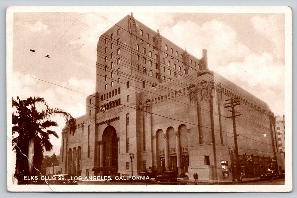 RPPC~Elk's Club 99 Los Angeles California~Real Photo Postcard