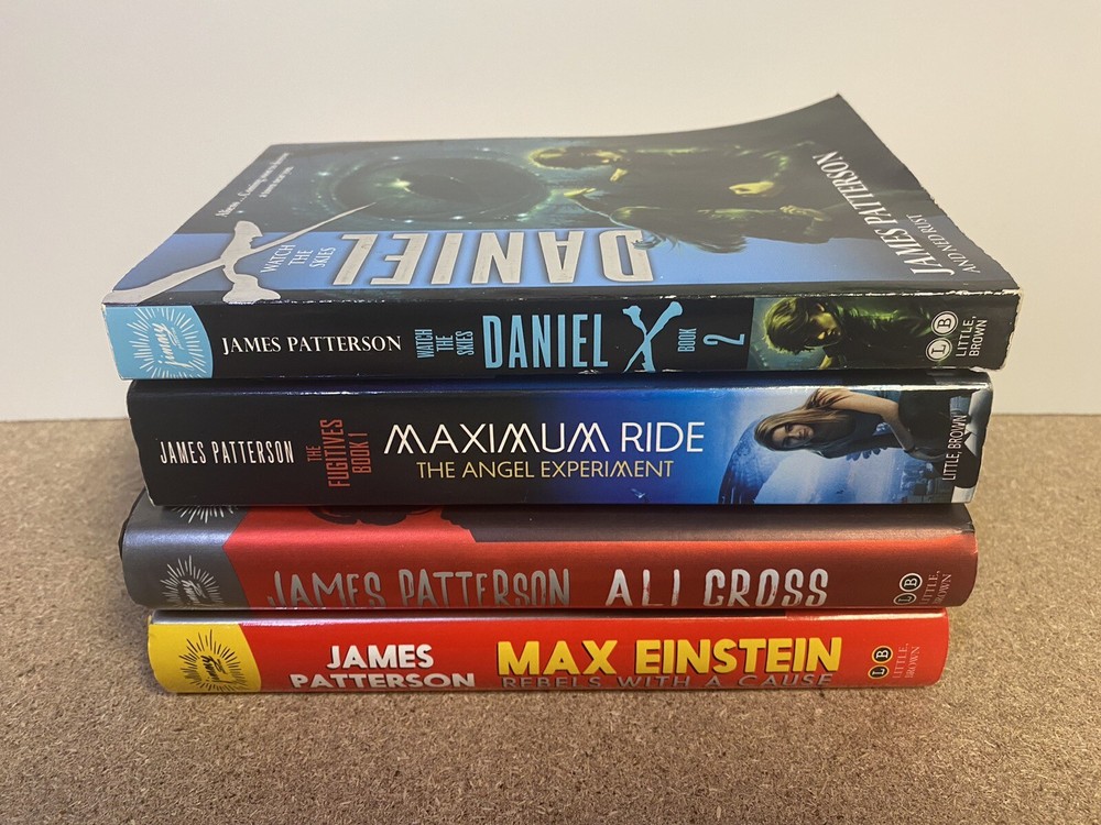 LOT OF 4 JAMES PATTERSON KIDS ALI CROSS MAX EINSTEIN Maximum Ride Daniel X Mixed