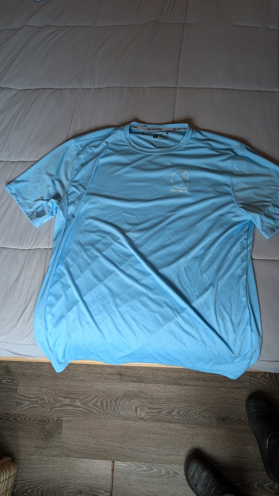 Carhartt Men's Blue Force Sun Defender Graphic T-Shirt Size XL