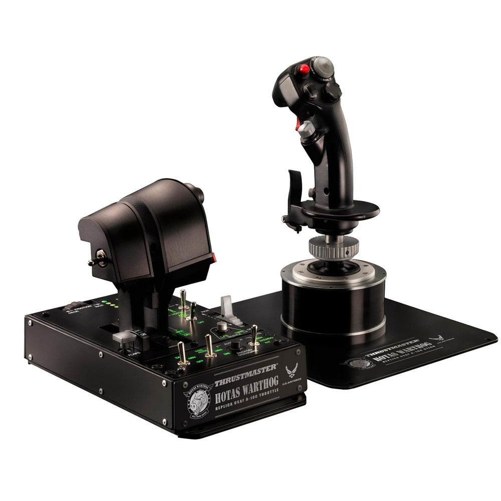 Thrustmaster HOTAS Warthog Flight Stick Throttle and Control Panel for Flight...