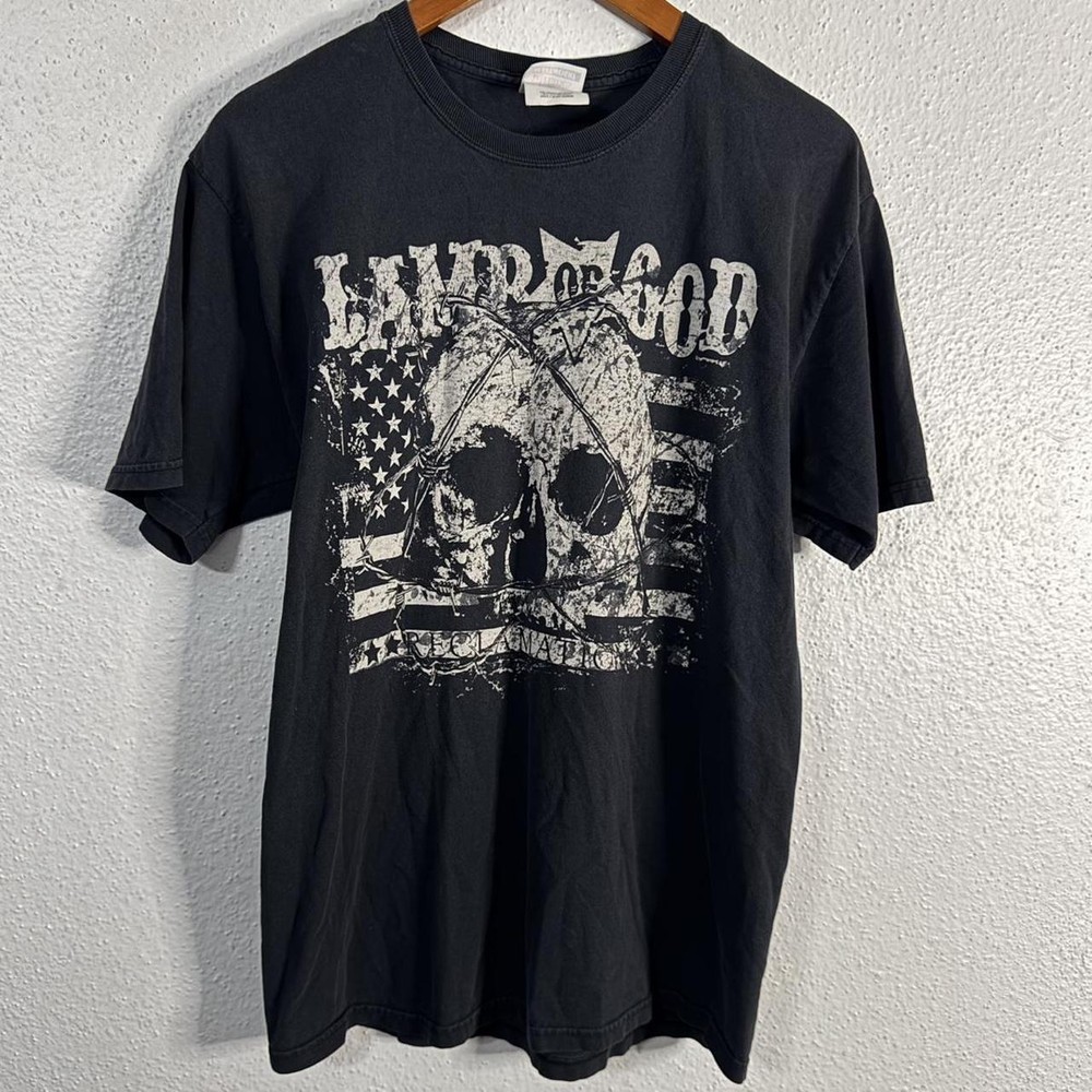 2000s Lamb Of God graphic black short sleeve Unisex T shirt S-5XL NH16616