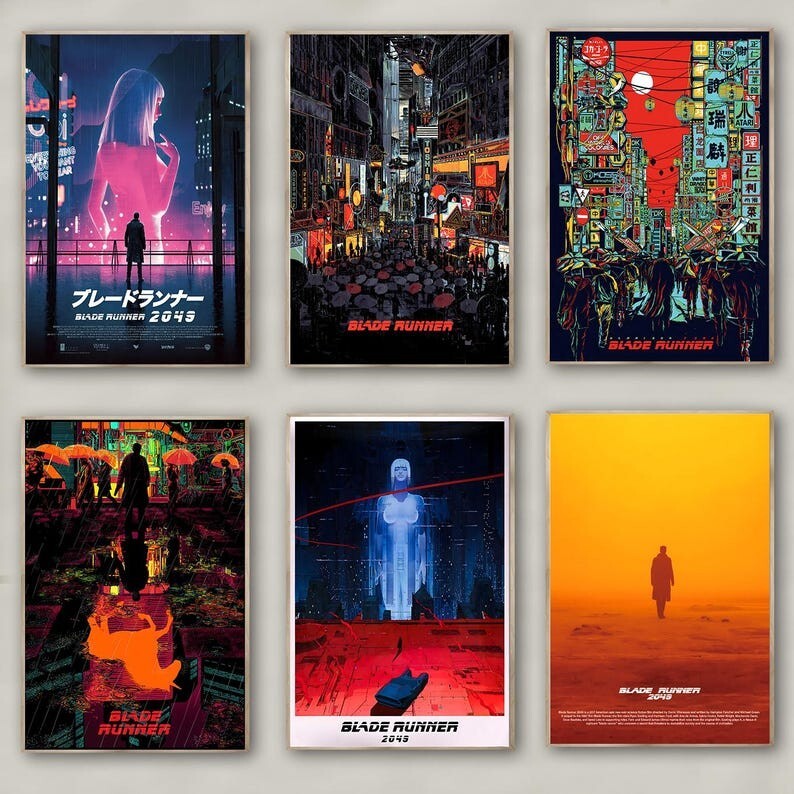 Blade Runner 2049 Movie Poster High Quality Print Wall Art for Living Room