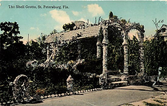 FL, Saint Petersburg, Florida, Shell Grotto, Saint Petersburg Post Card