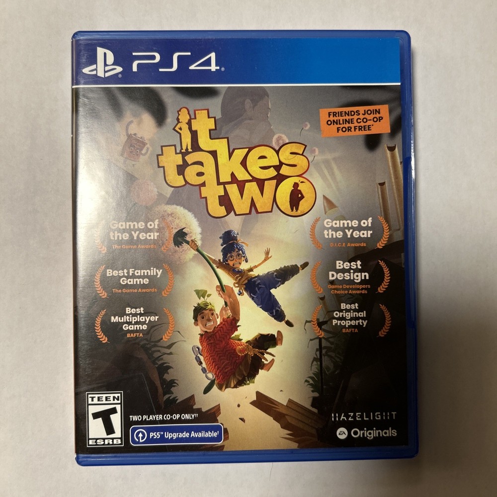 It Takes Two Sony Playstation 4 PS4 Game with Case