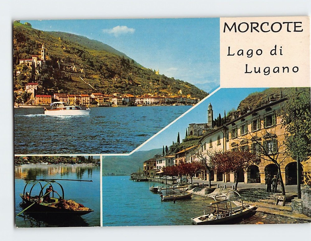 Postcard Lago di Lugano Morcote Switzerland