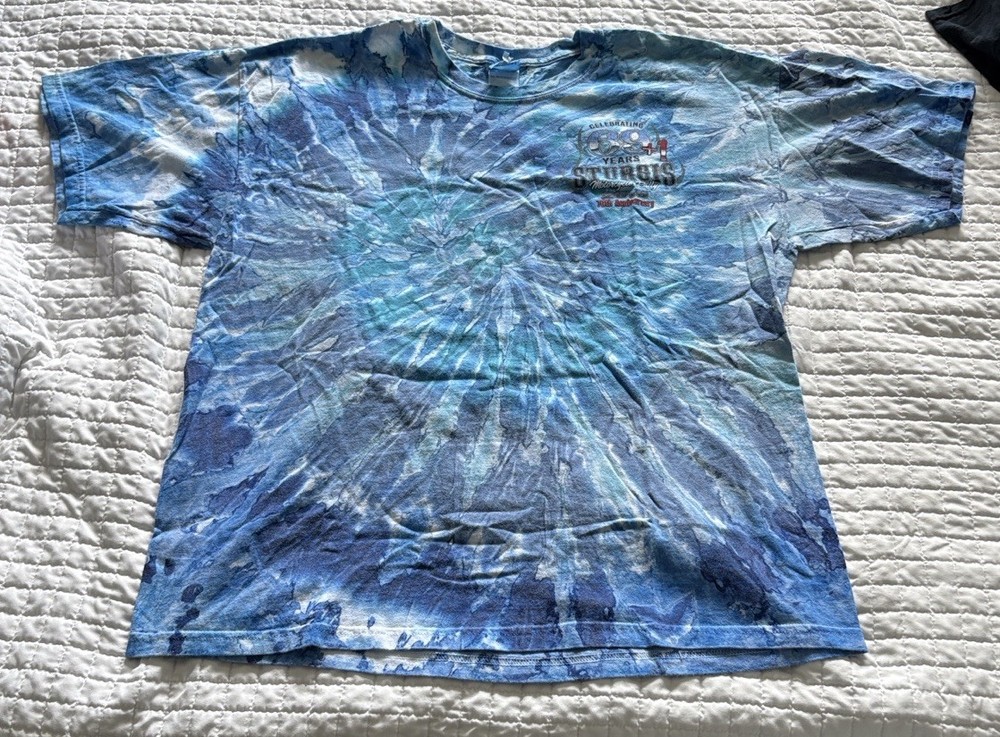 Sturgis 2010 70th Anniversary Tie-Dye T-Shirt XL