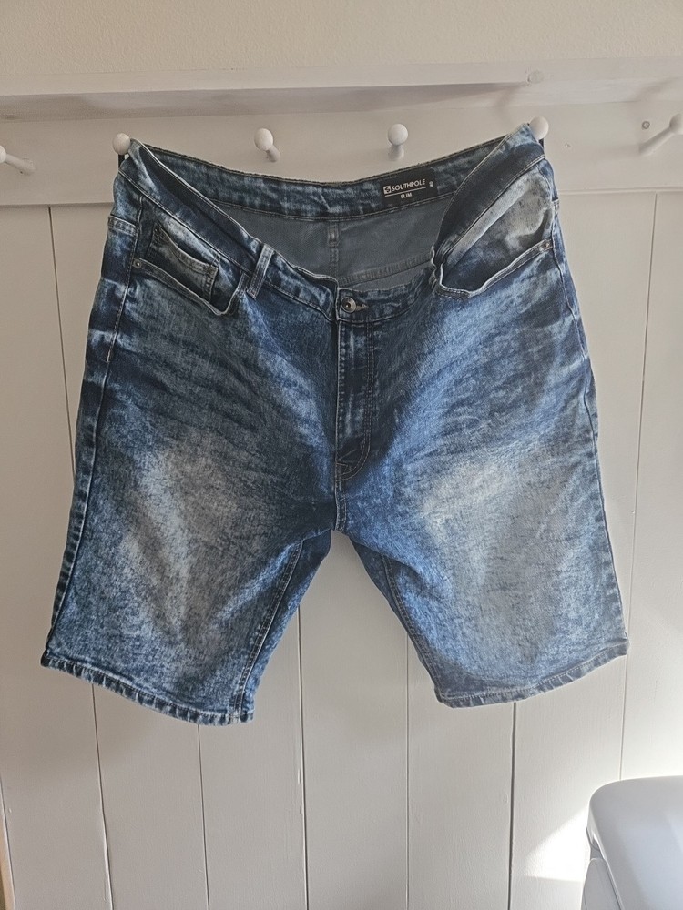 VTG Southpole Baggy Blue Jean Shorts 40 Jorts Y2K