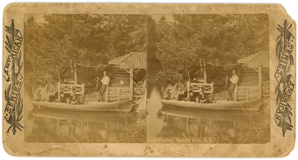 NEW YORK CITY SV - Central Park - Boat Landing - 1880s