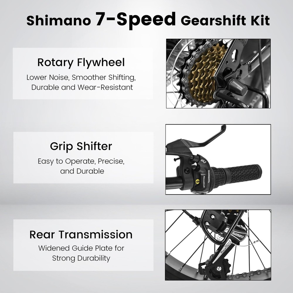 20-Inch Kids Fat Tire Mountain Bike for Snow and Off-Road Adventures