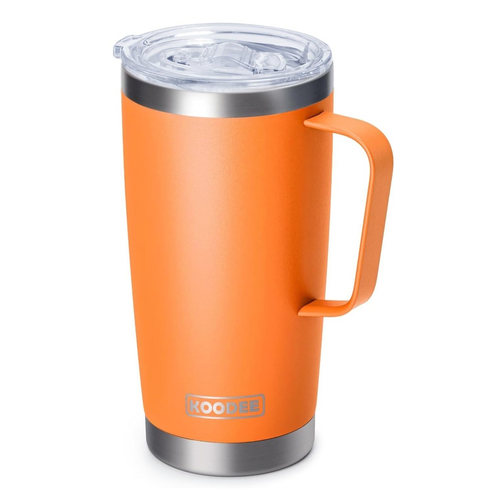 Travel Coffee Mug with Lid 20 oz Insulated Coffee Mug Stainless Steel Double ...