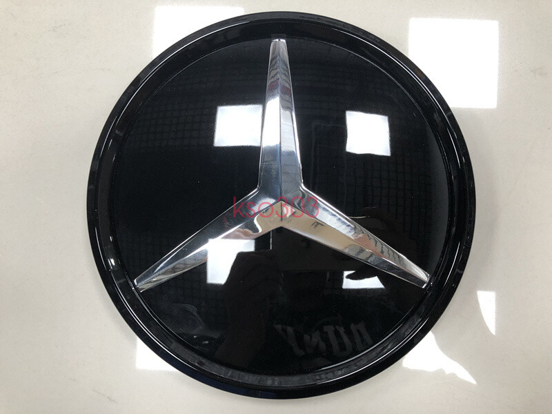 Front Grille Star Emblem Logo For Mercedes Benz C-Class 2014-2018 Mirror Mar