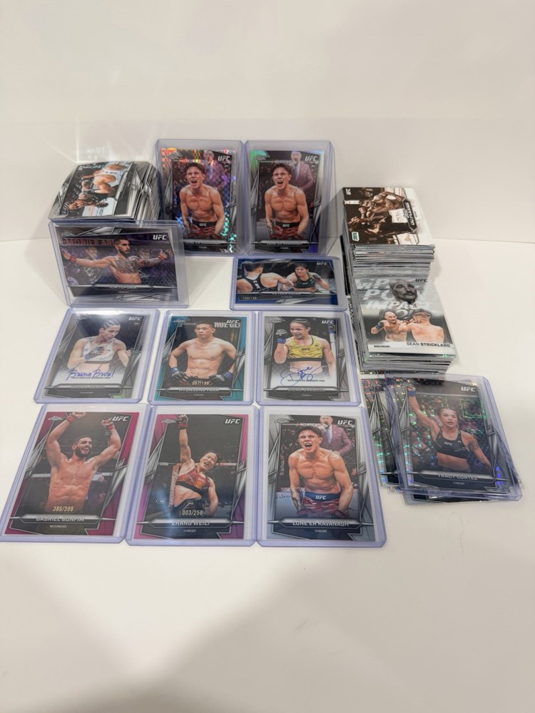 ufc cards lot Autos, Numbered, parallels & Base