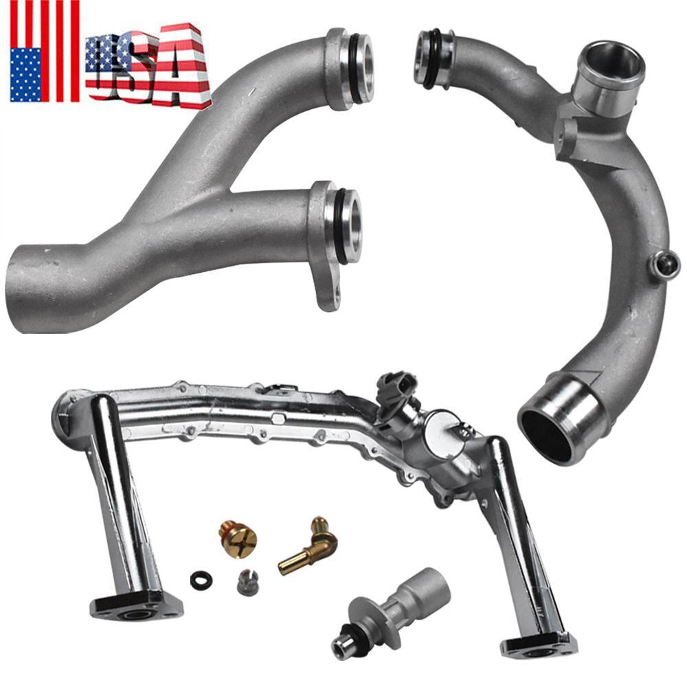 For Jaguar XE XF XJ F-Type 3.0L Upgraded Aluminum Coolant Water Pipe System Kit