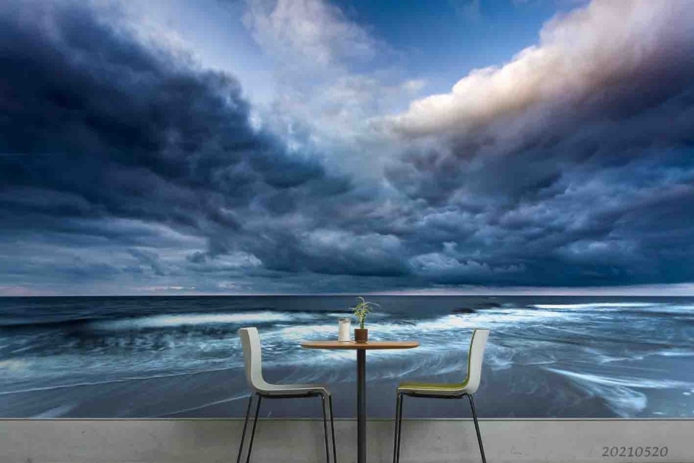 3D Sky Sea Landscape Wall Murals Wallpaper Murals Wall Sticker 2