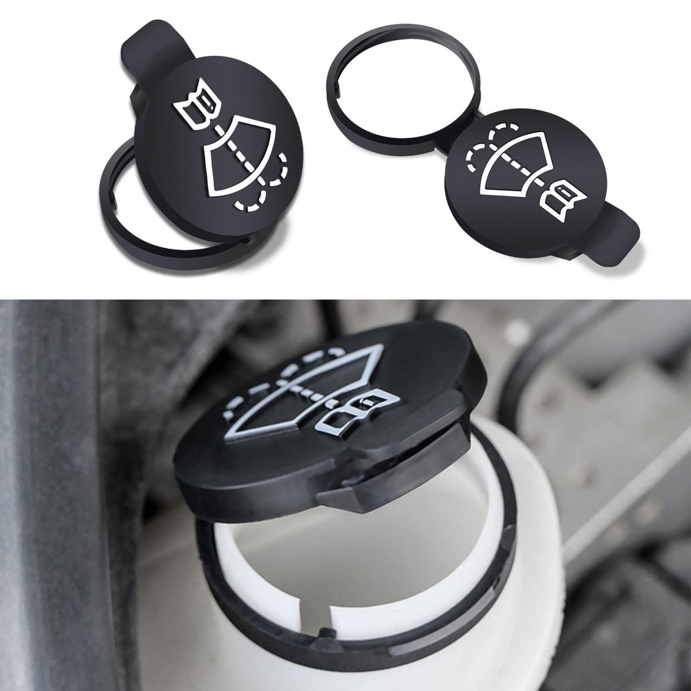 2Pcs Windshield Wiper Fluid Reservoir Tank Cap for GMC Chevy Buick