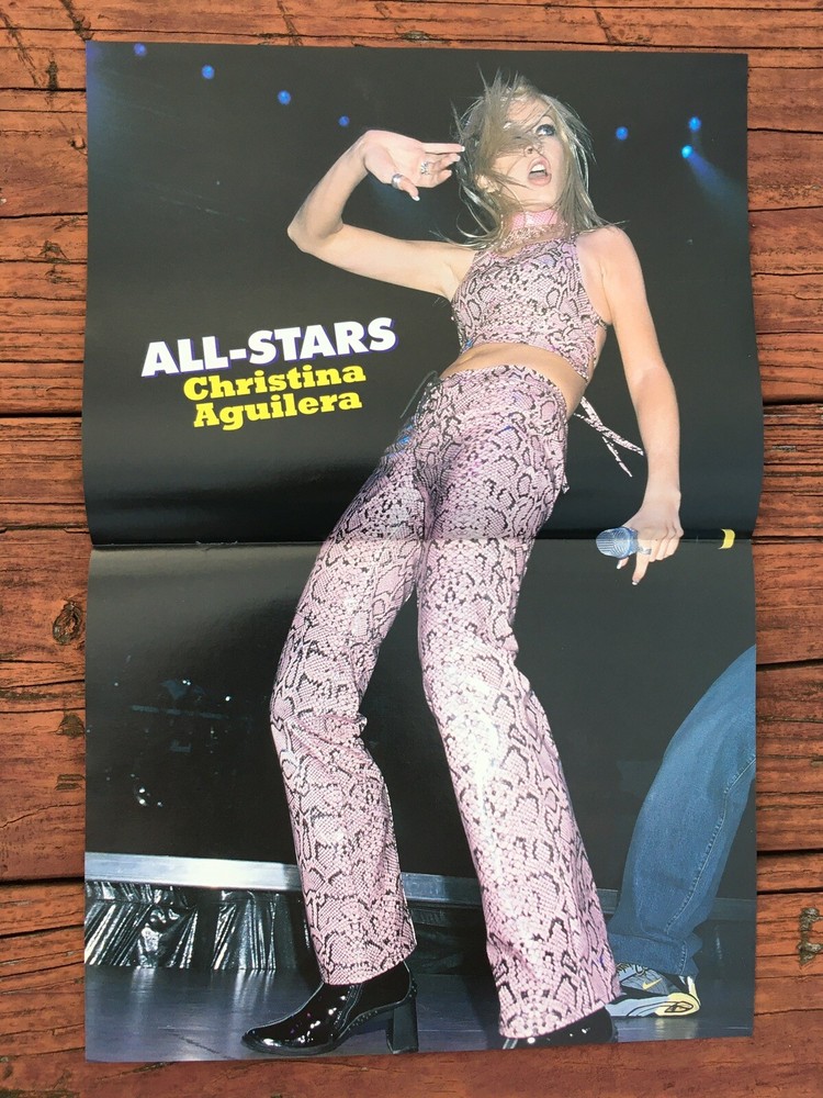 Christina Aguilera 98 Degrees Teen Centerfold Pinup Poster