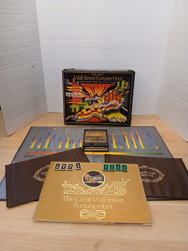 Odyssey 2 Magnavox The Great Wall Street Fortune Hunt Video Game INCOMPLETE
