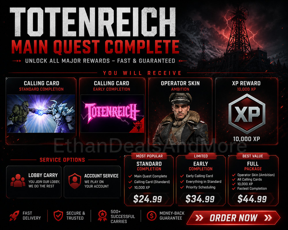 COD Black Ops 7 Totenreich Easter Egg Completion Zombies Main Quest Carry BO7