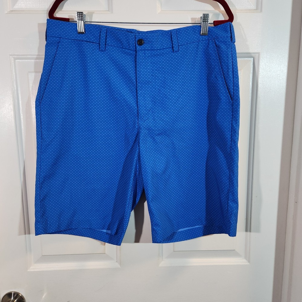 PGA Tour Shorts Mens 36 Golf Blue Performance Flat Front Casual