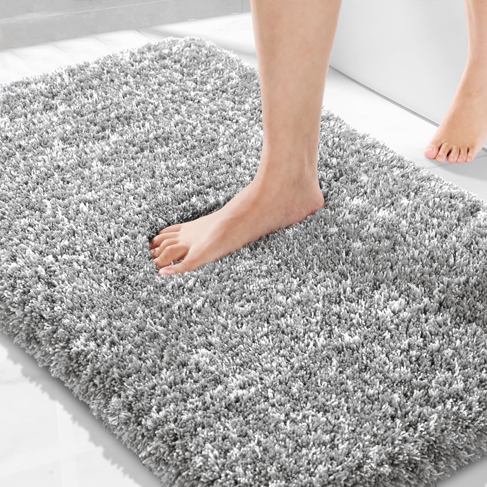 Bathroom Rugs Non Slip Washable 36x24, Ultra Soft and Water Absorbent Bath Ma...