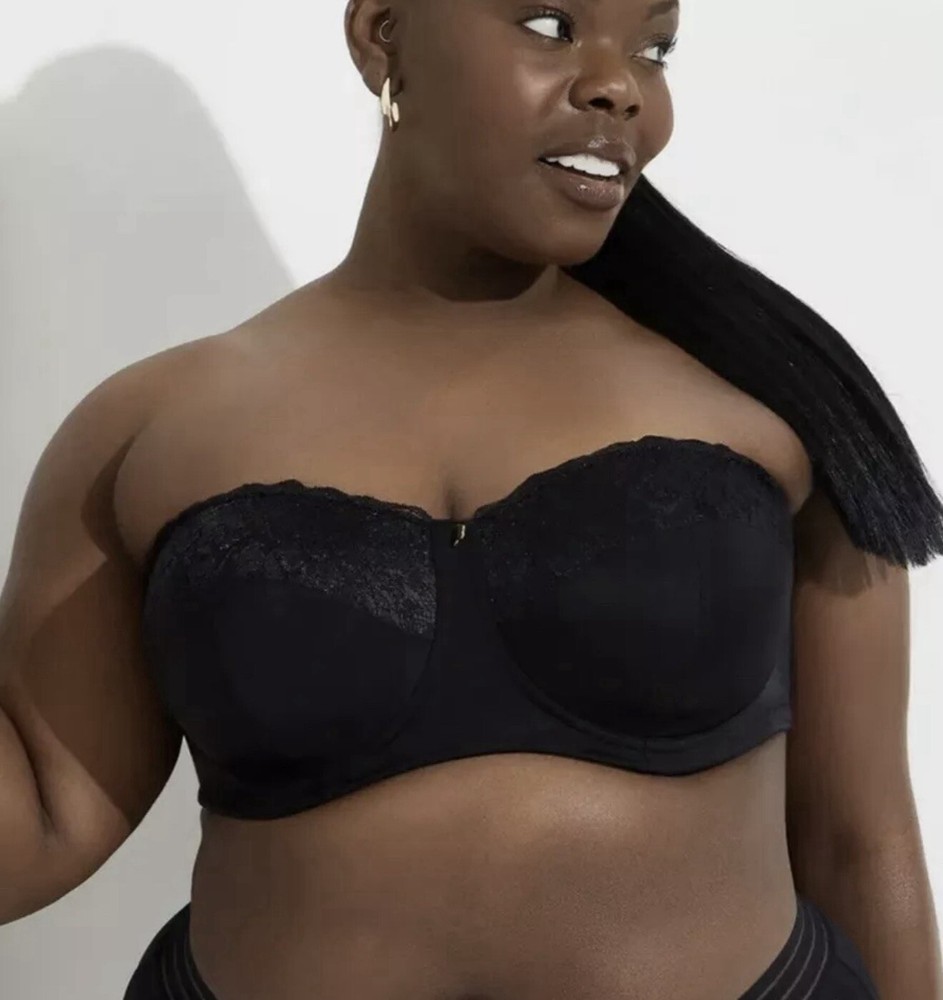 Ashley Stewart Butterfly Wire Free Padded Strapless Bra Size 42H #D5649