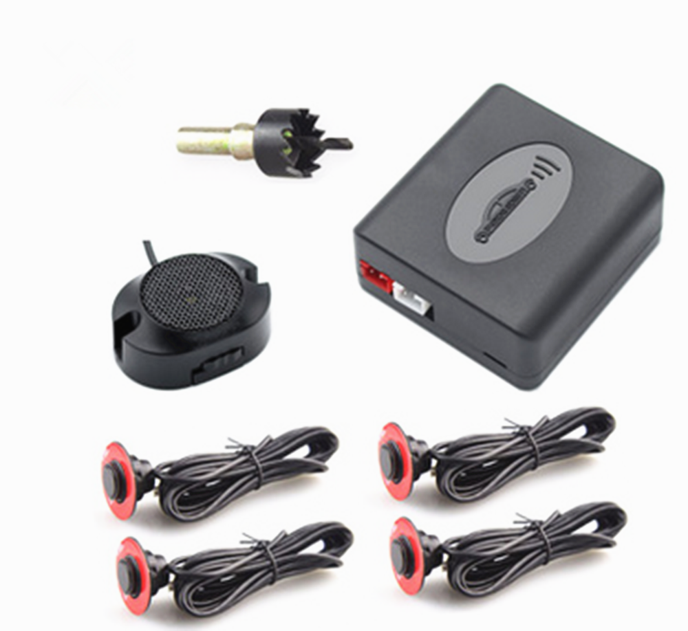 Car Accessories 4 Parking Backup Sensors Kit Reverse Radar Sound Alarm System