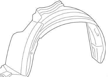 2009-2012 Toyota RAV 4 Driver Left Front Inner Fender 53876-0R020 OEM.