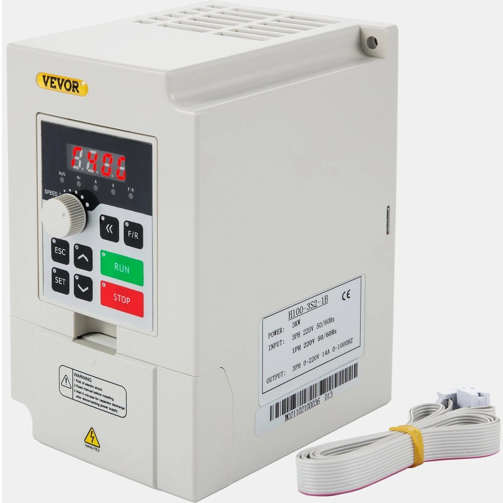 Variable Frequency Drive, AC 220V Input 3KW Variable Frequency CNC Drive Inverte