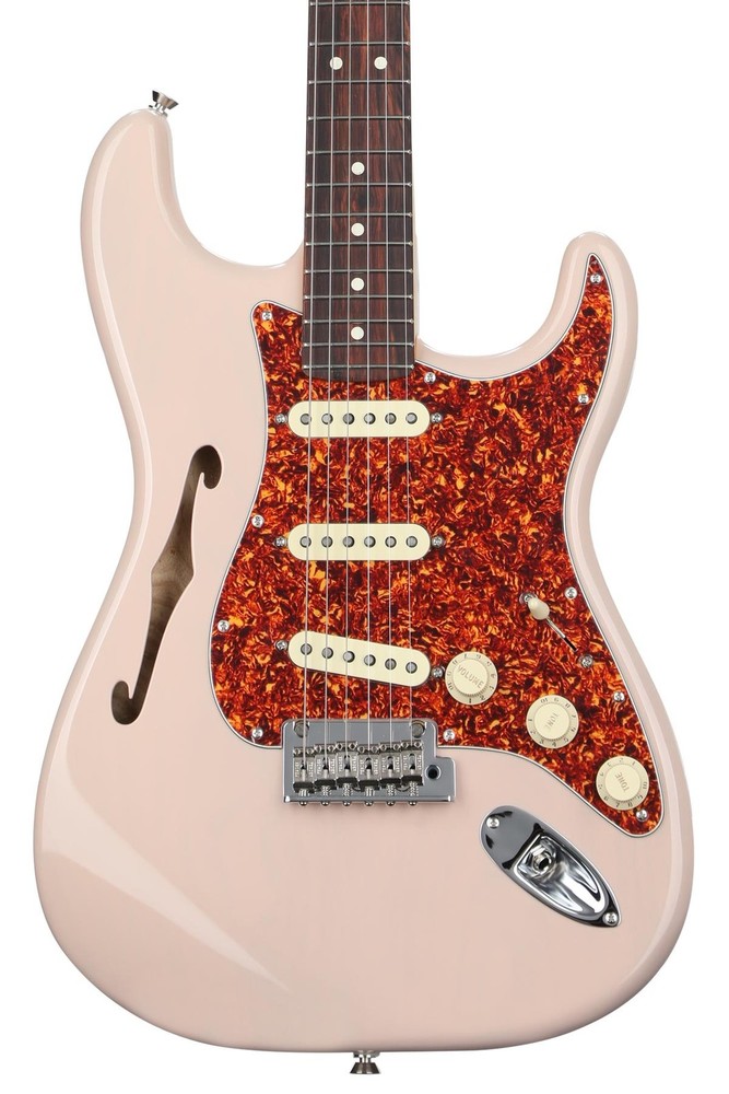 Fender American Pro II Thinline Stratocaster Electric Guitar with Lightweight Body