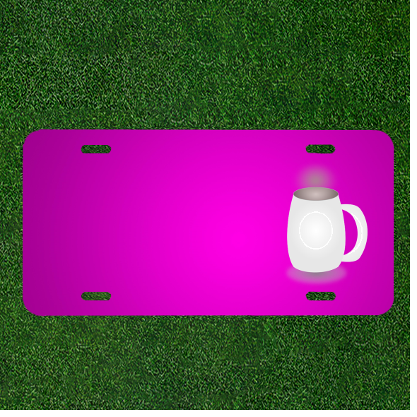 Custom Personalized Car License Plate With Add Names To Coffee Pot Tea Pot