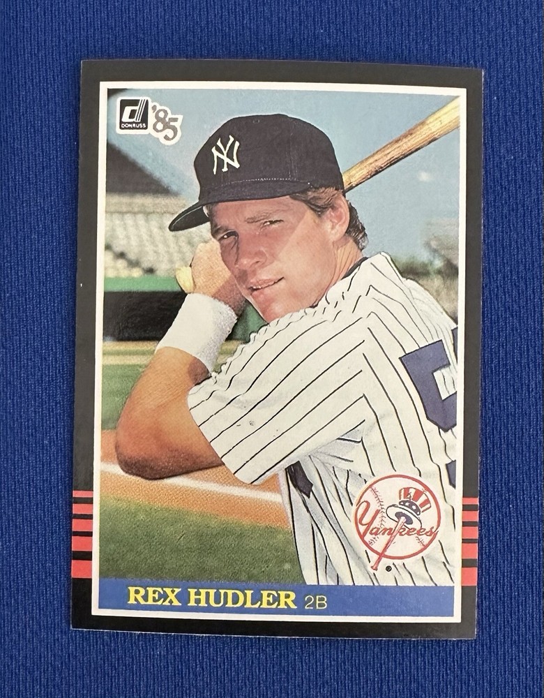 1985 Donruss #469 Rex Hudler Yankees Rookie Card NM-MT or Better
