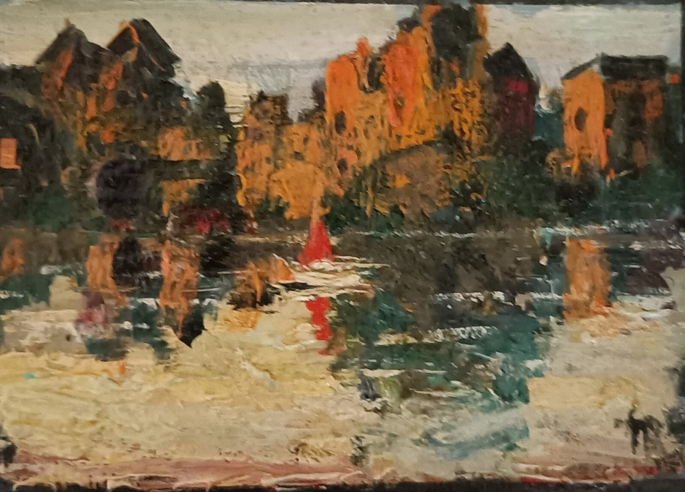 Tetiana Original painting Oil Impasto 