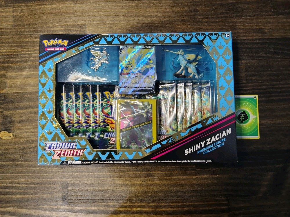 Pokémon TCG Crown Zenith Premium Figure Collection Box - 11 Packs - Shiny Zacian