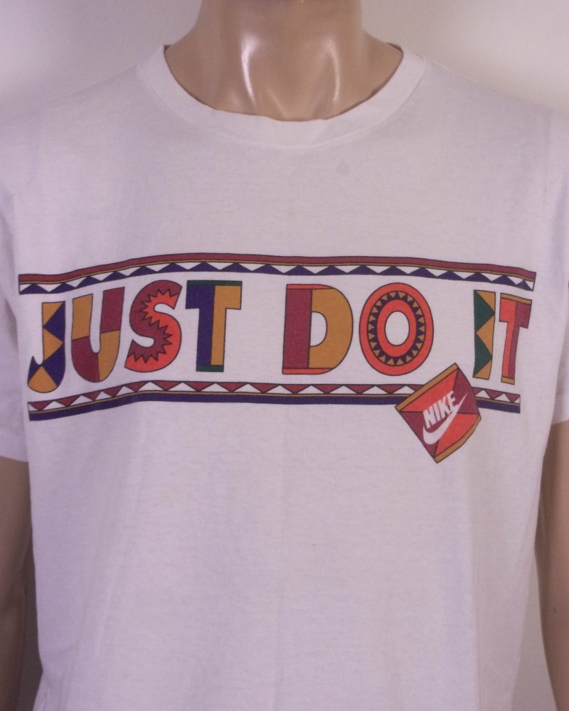 vintage 80s 90s single stitch Nike Gray Tag Just Do It T-Shirt Southwestern L
