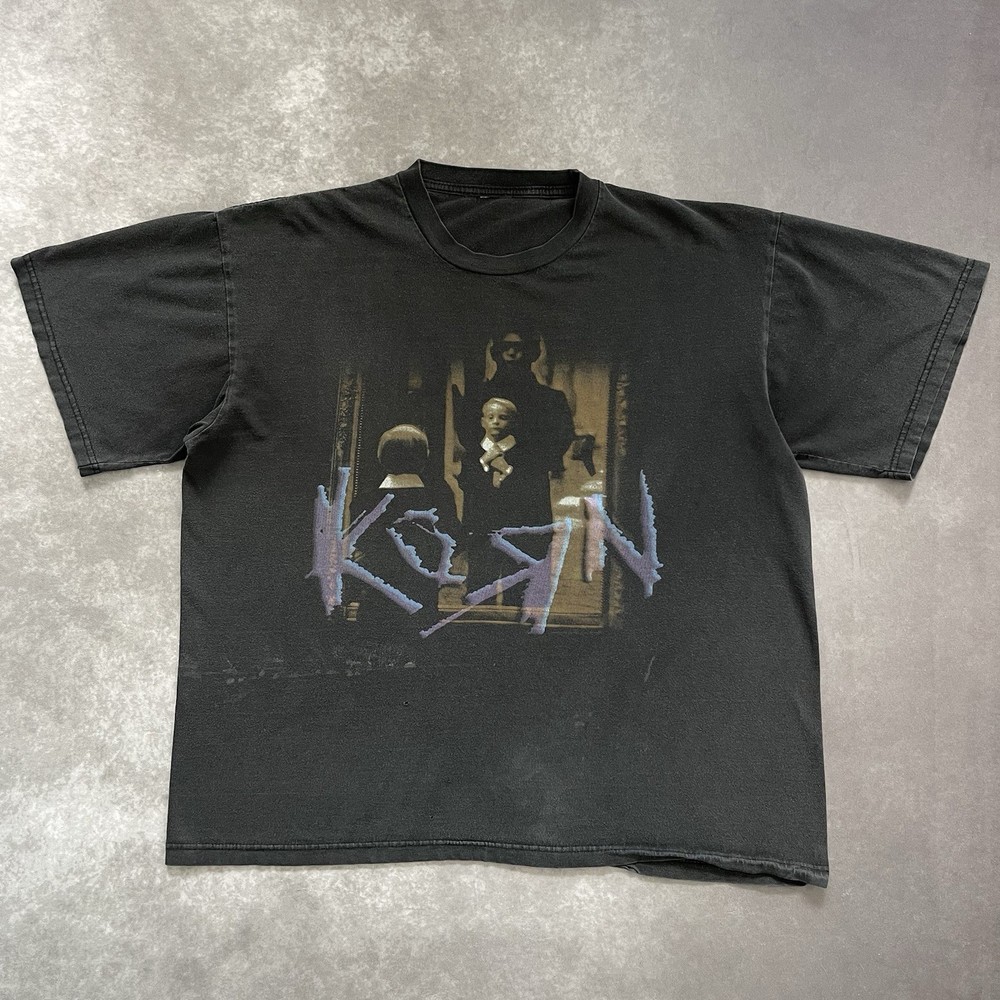 Vintage 90s Korn Life Is Peachy Nu Metal Concert Tour Band Shirt Size XL