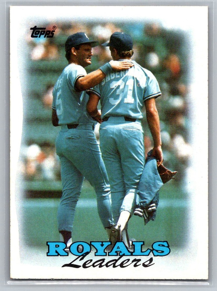 1988 Topps Royals Leaders Kansas City Baseball Card #141