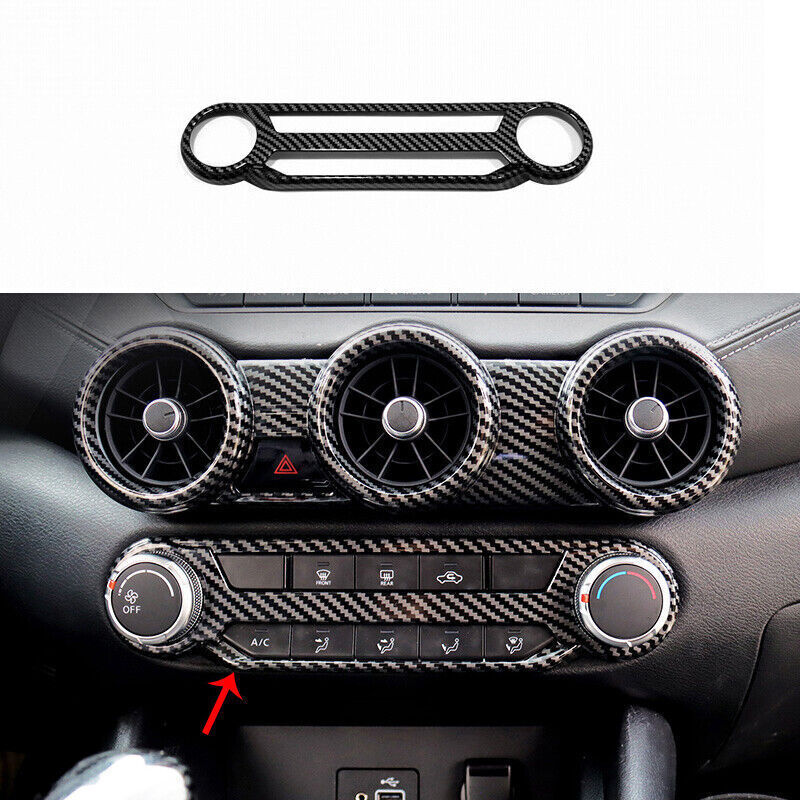 For Nissan Sentra Sylphy 2020-2022 Carbon Fiber Central Console AC Switch Panel